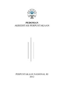 PEDOMAN AKREDITASI PERPUSTAKAAN